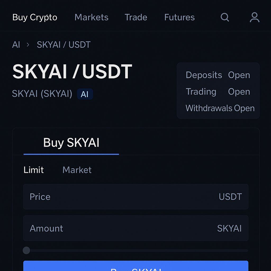 ترید ارز SKYAI در صرافی توبیت