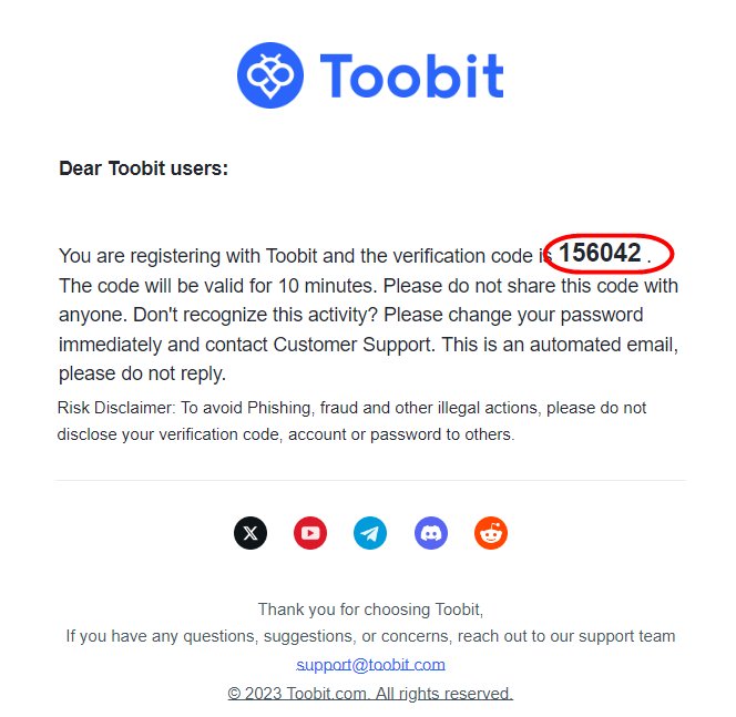 آموزش ثبت نام با ایمیل در صرافی توبیت